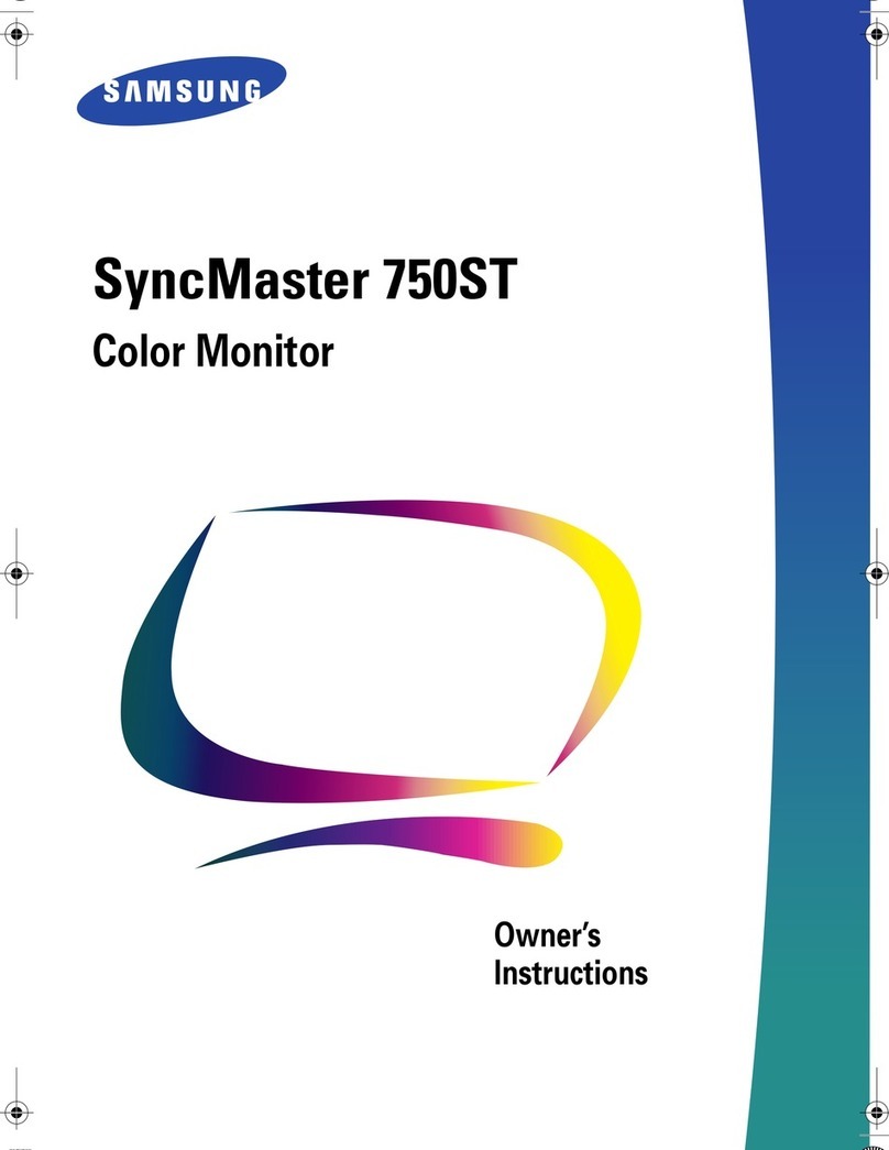 Samsung SyncMaster 750ST User manual