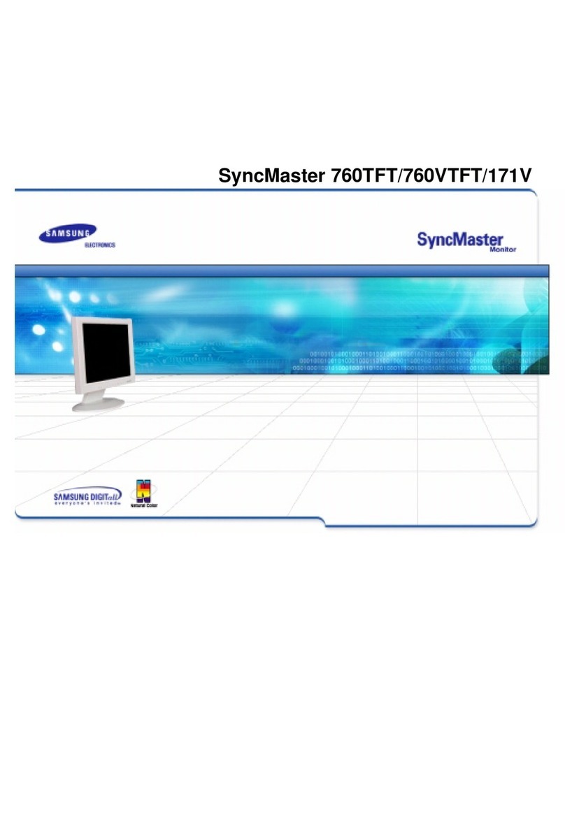 Samsung SyncMaster 760 TFT User manual