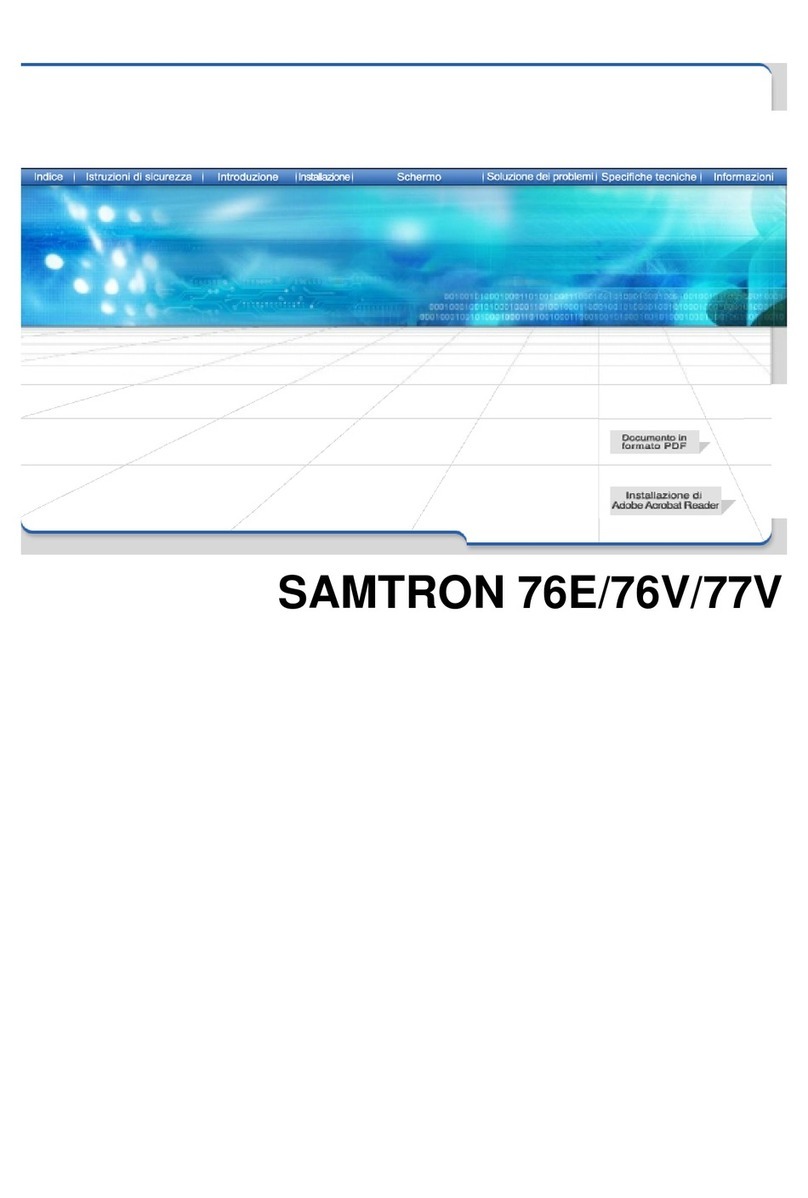 Samsung SAMTRON 76E owner's manual