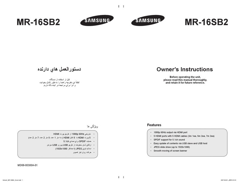Samsung MR-16SB2 User manual