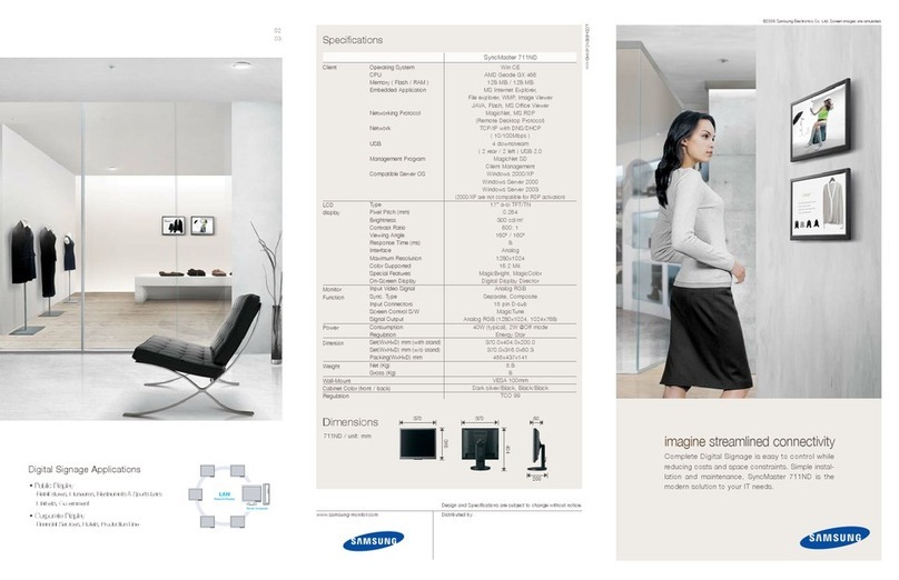 Samsung SyncMaster 711ND User manual Samsung SyncMaster 711ND User manual