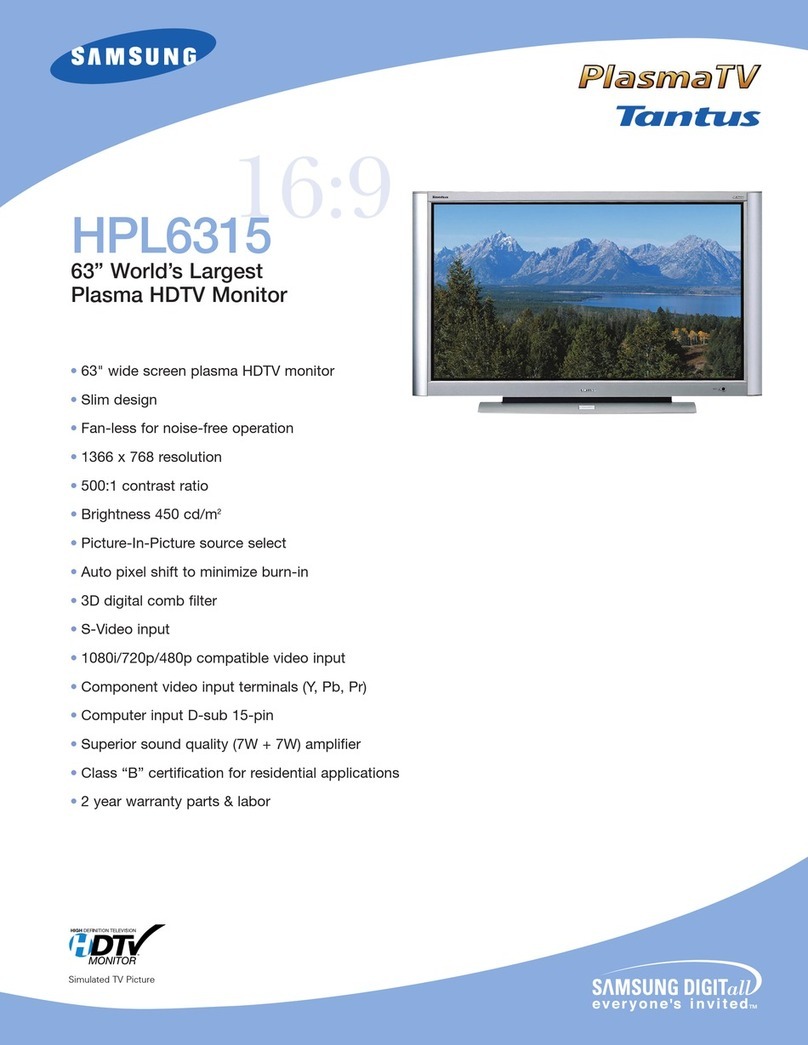 Samsung 9HPL6315 User manual