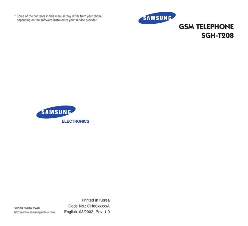 Samsung SGH-T208 User manual