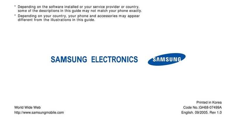 Samsung SGH-X800 user guide