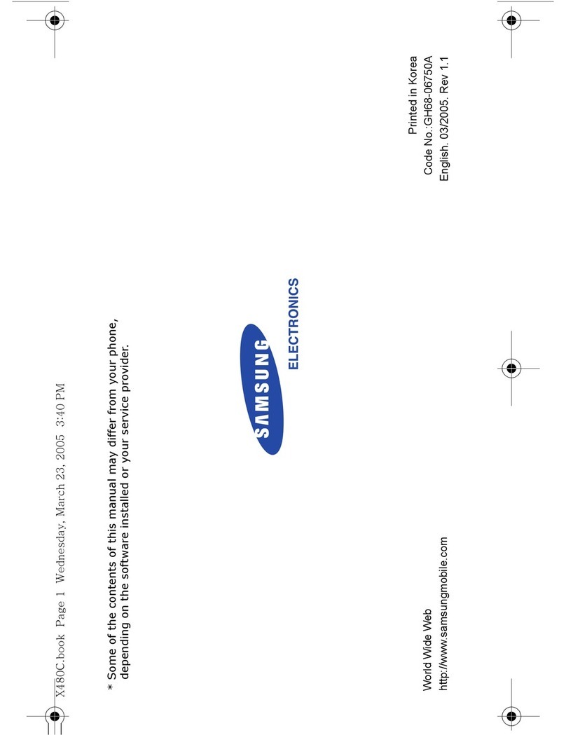 Samsung SGH-X480C User manual