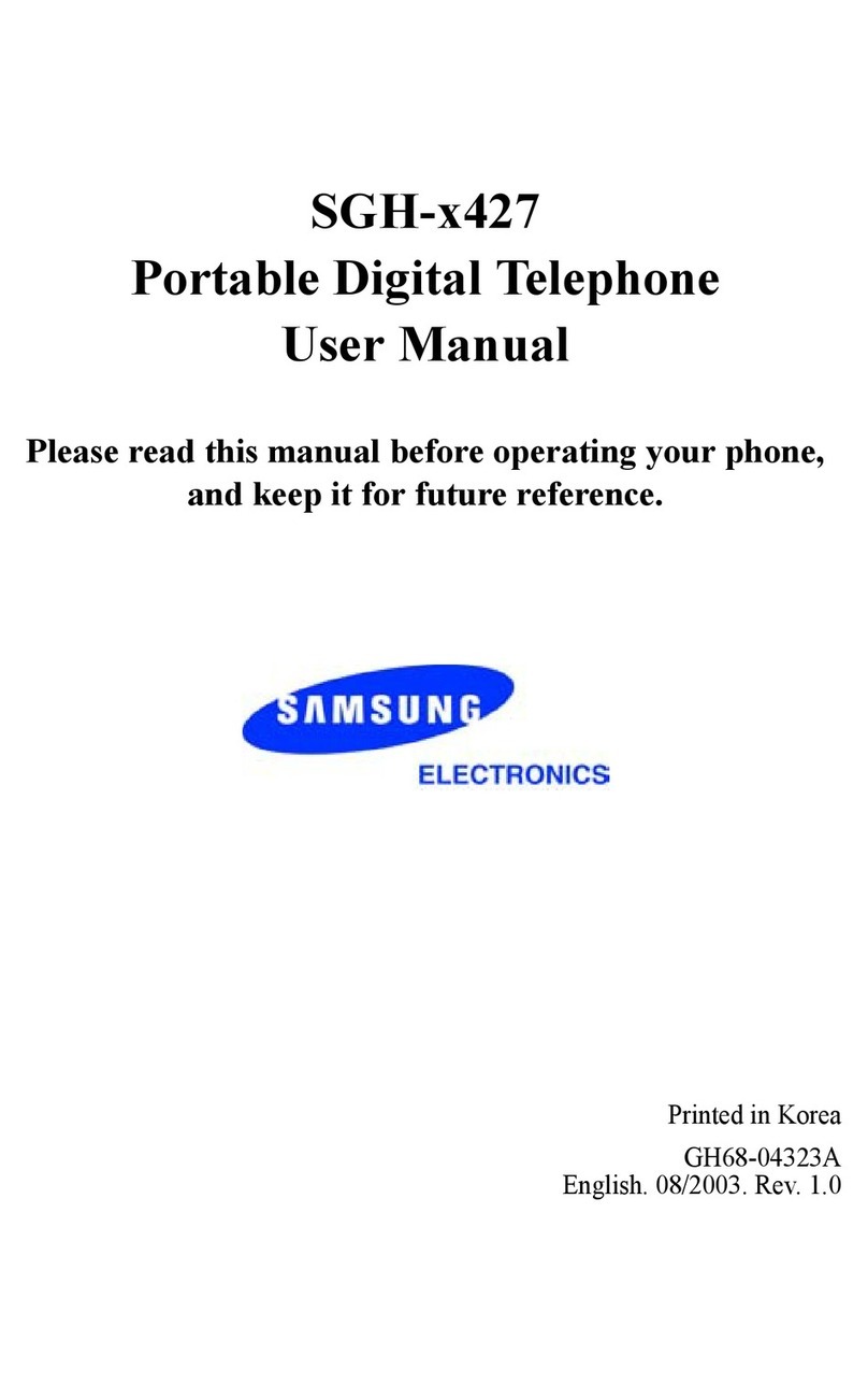 Samsung SGH X427 User manual Samsung SGH X427 User manual