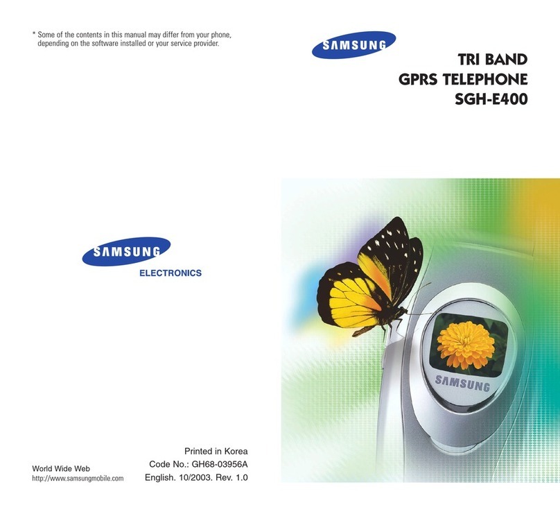 Samsung SGH-E400 User manual