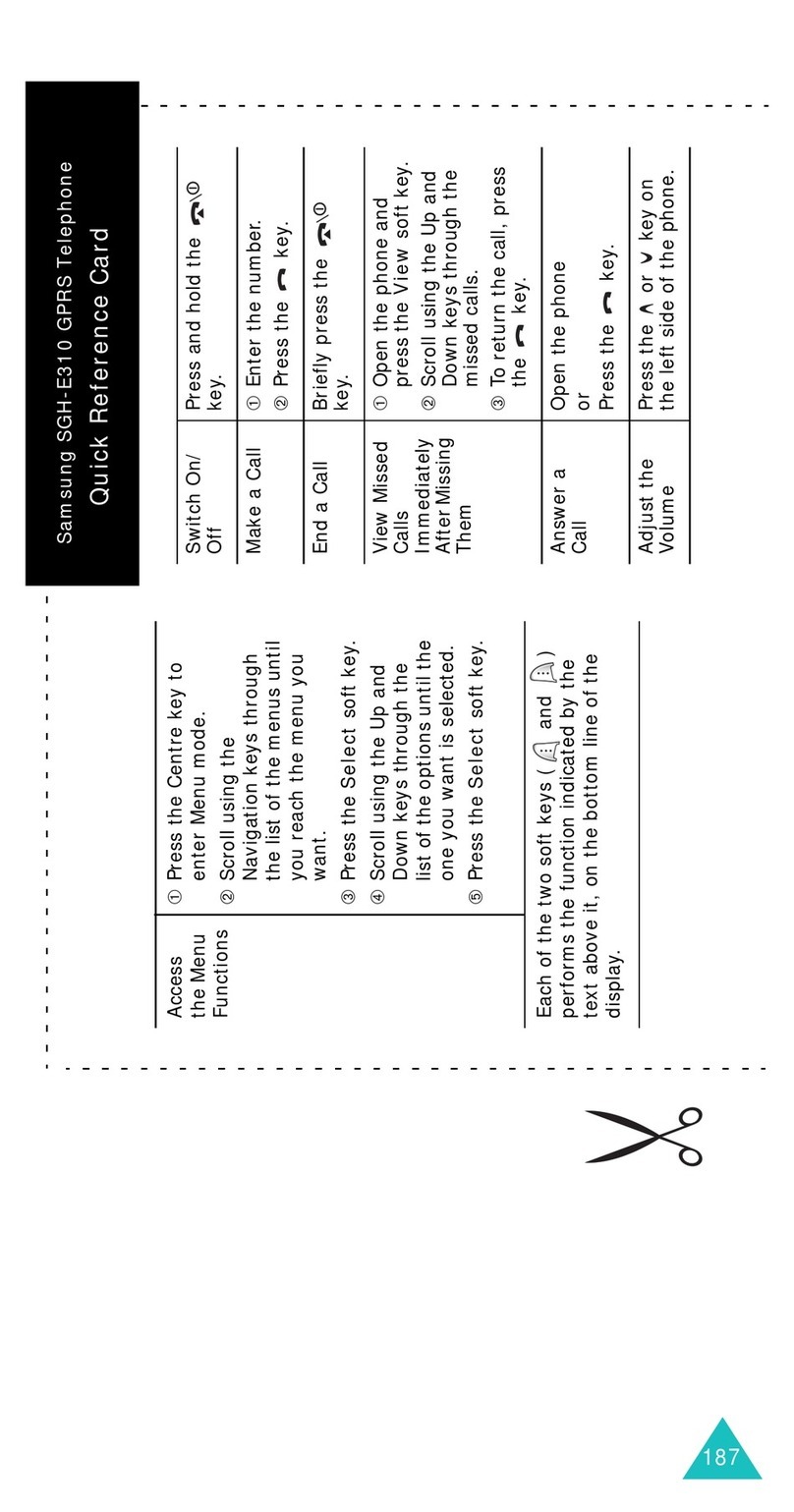 Samsung SGH-E310S Reference guide Samsung SGH-E310S Reference guide