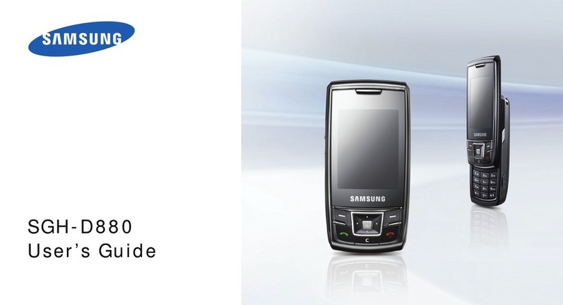 Samsung SGH-D880 User manual