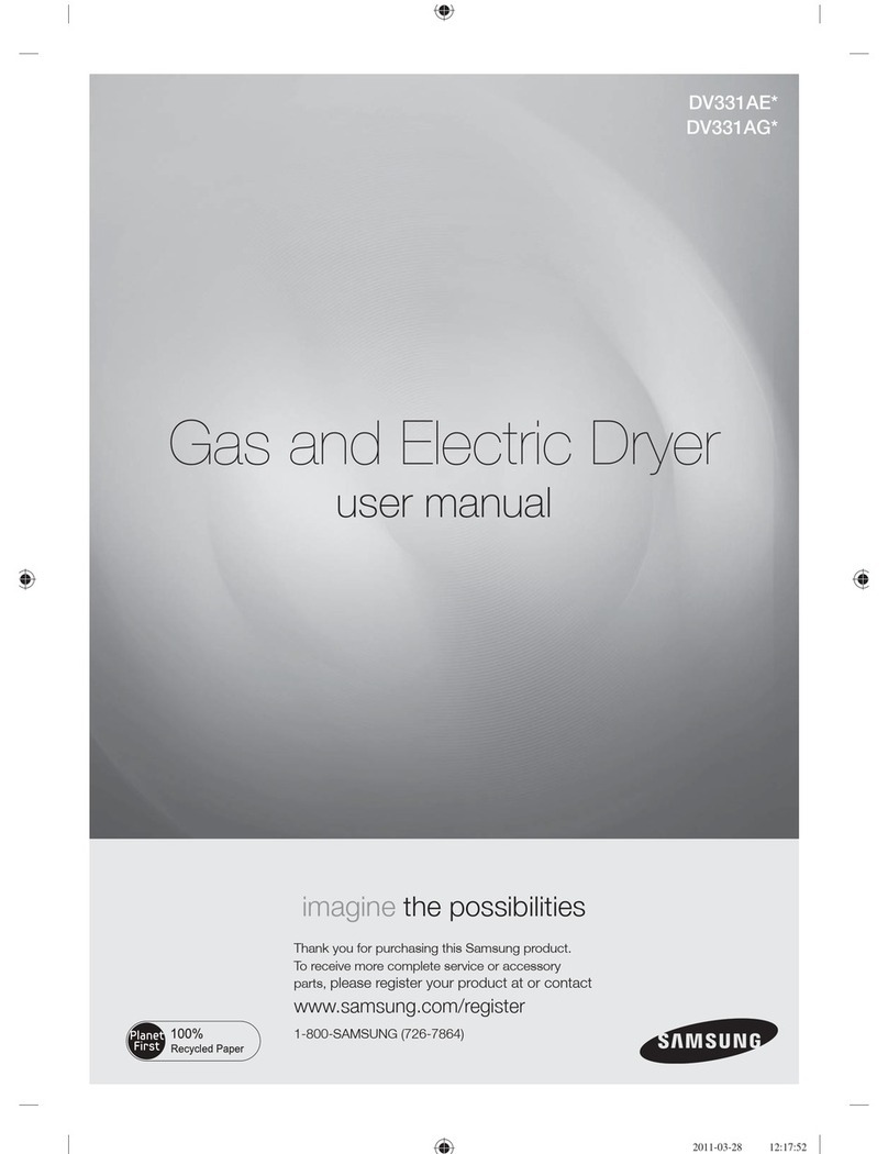 Samsung DV331AE Series user manual