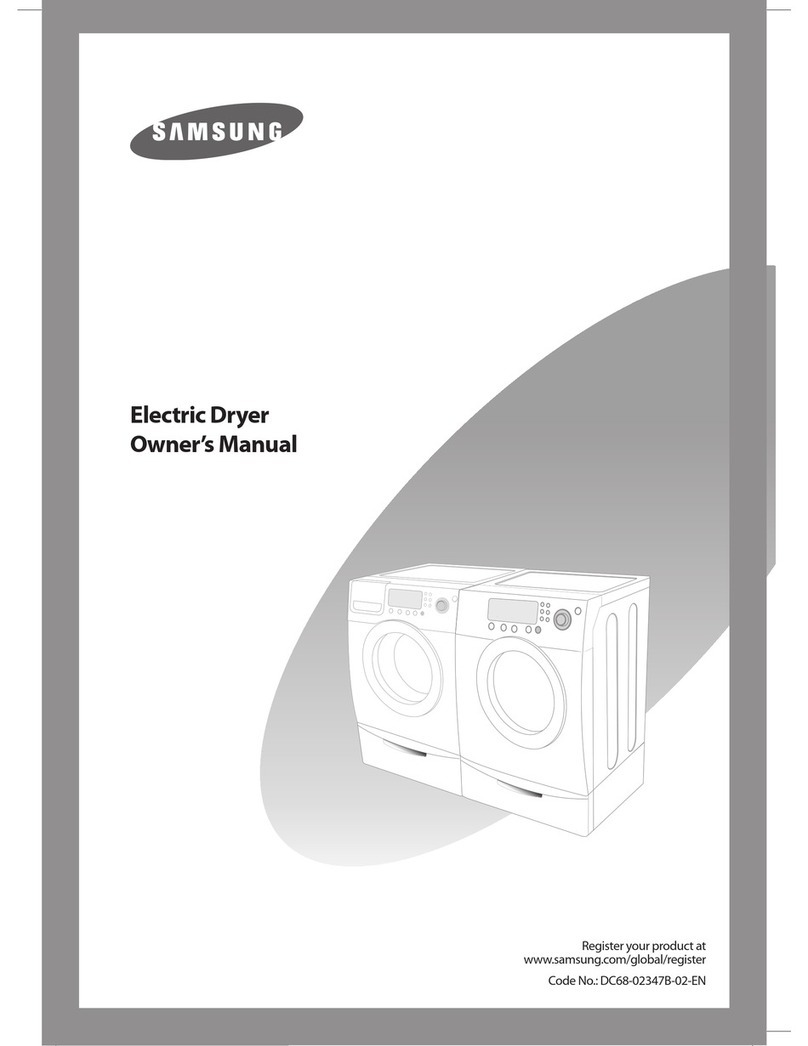 Samsung DV206LEW owner's manual