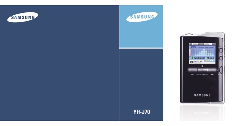 Samsung YH-J70 User manual Samsung YH-J70 User manual