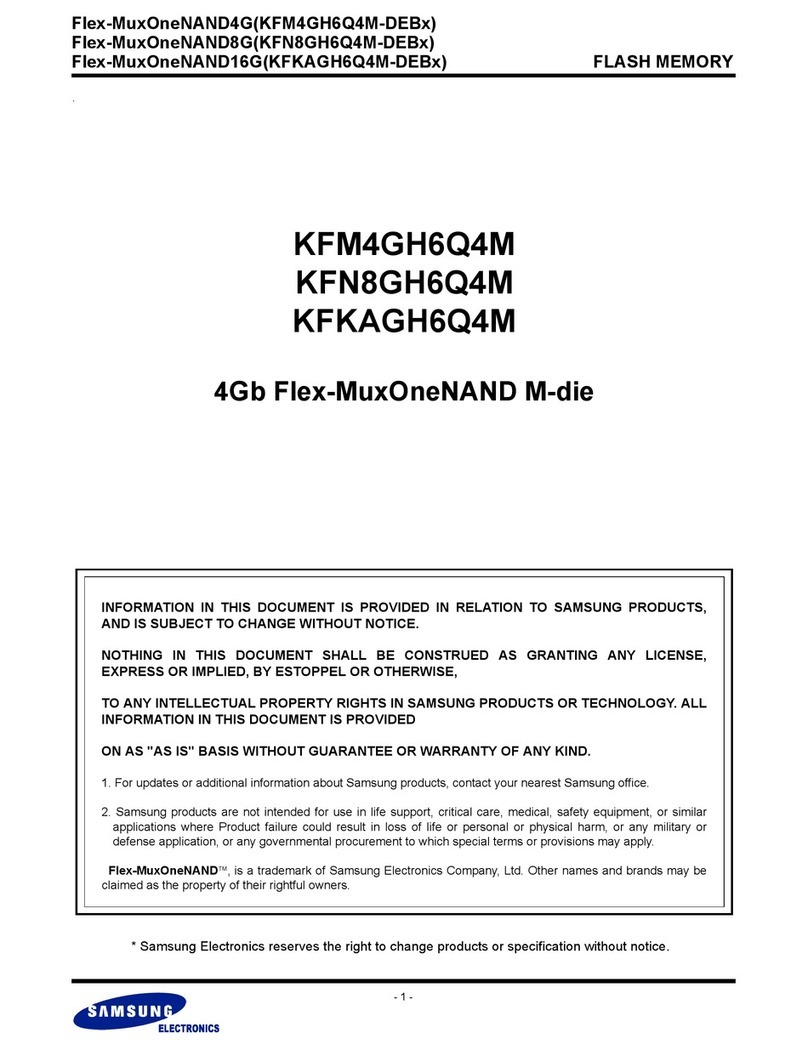 Samsung FLEX-MUXONENAND KFKAGH6Q4M Specifications