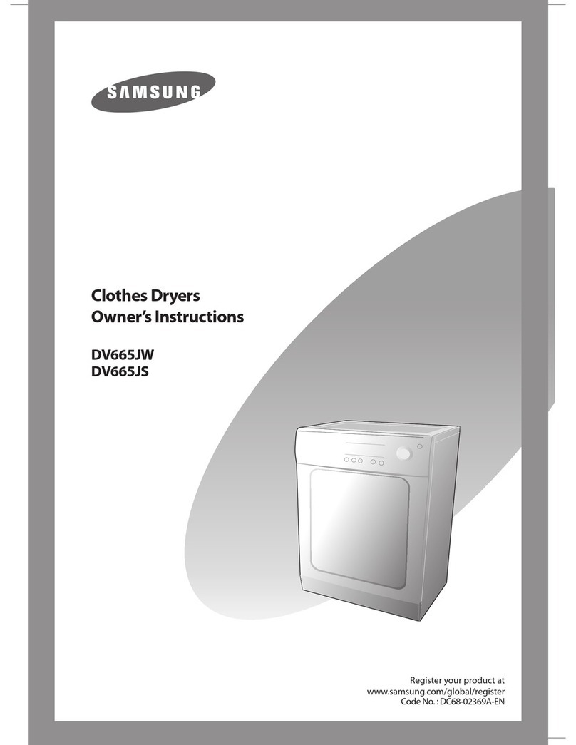 Samsung DV665JS Owner's instructions