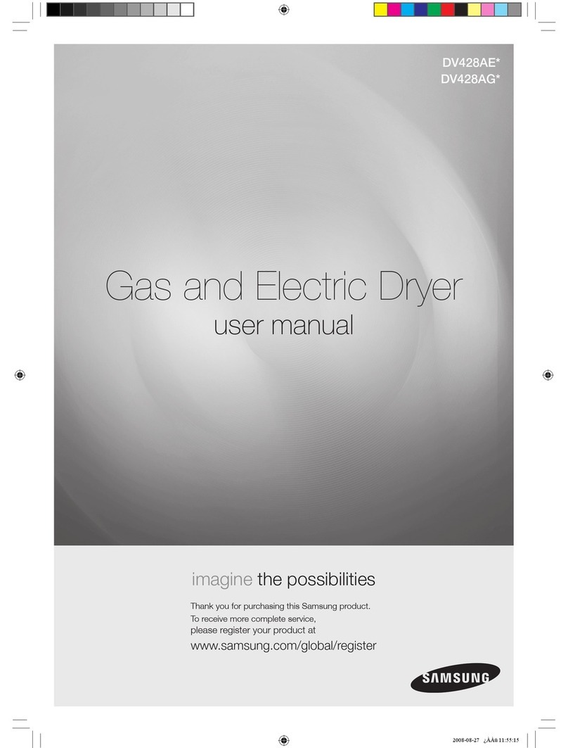 Samsung DV428AE series user manual Samsung DV428AE series user manual