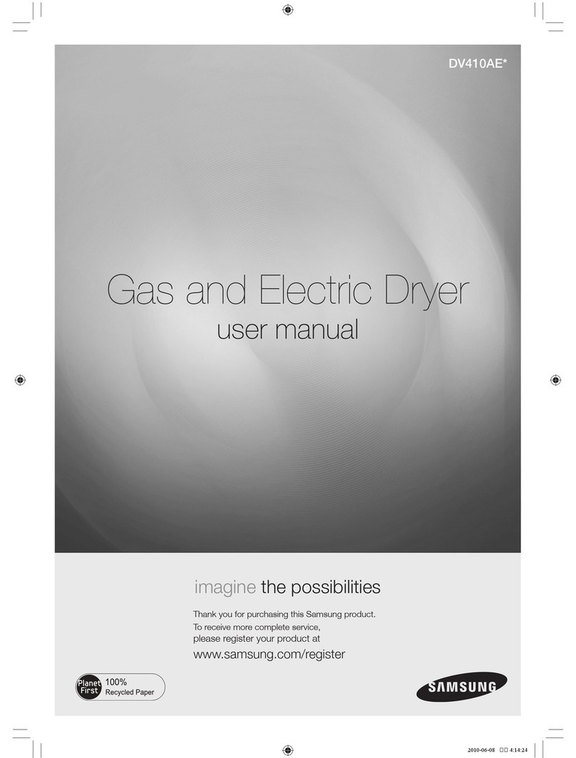 Samsung DV410AE series user manual