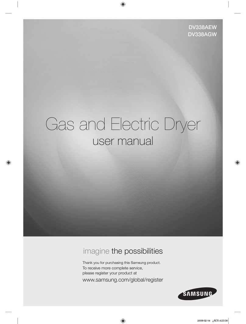 Samsung DV338AEW User manual