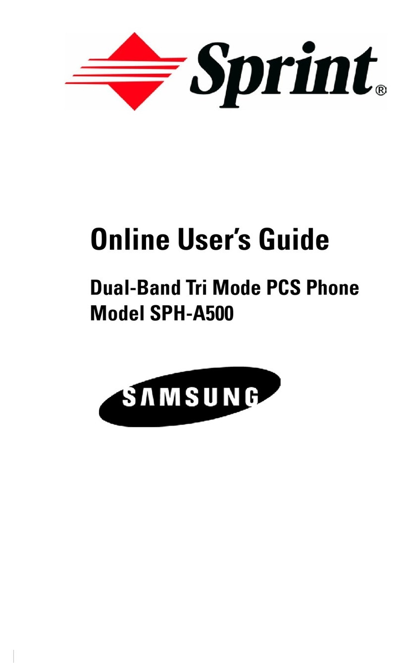 Samsung SPH-a500 Series User manual Samsung SPH-a500 Series User manual