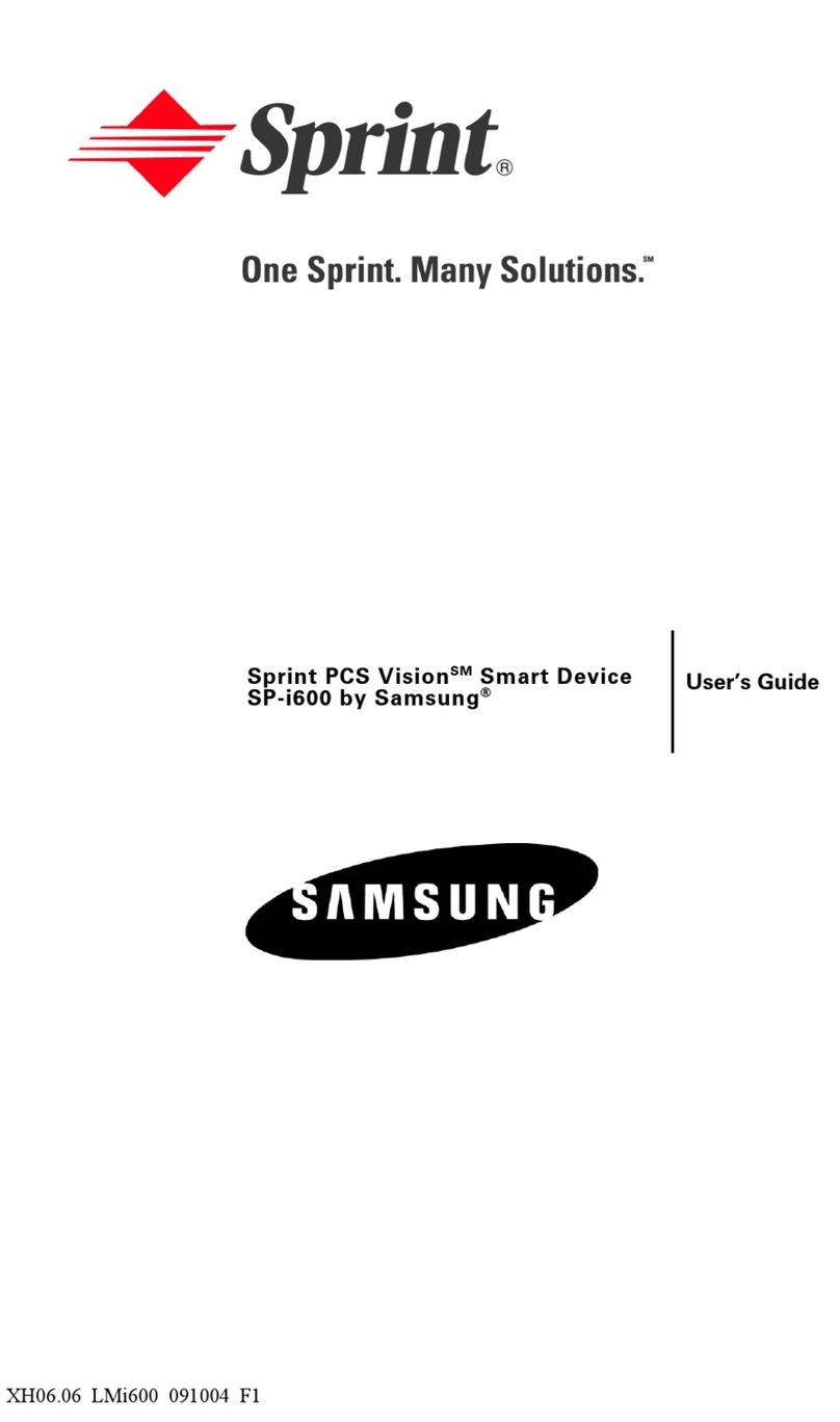 Samsung SP-i600 user guide