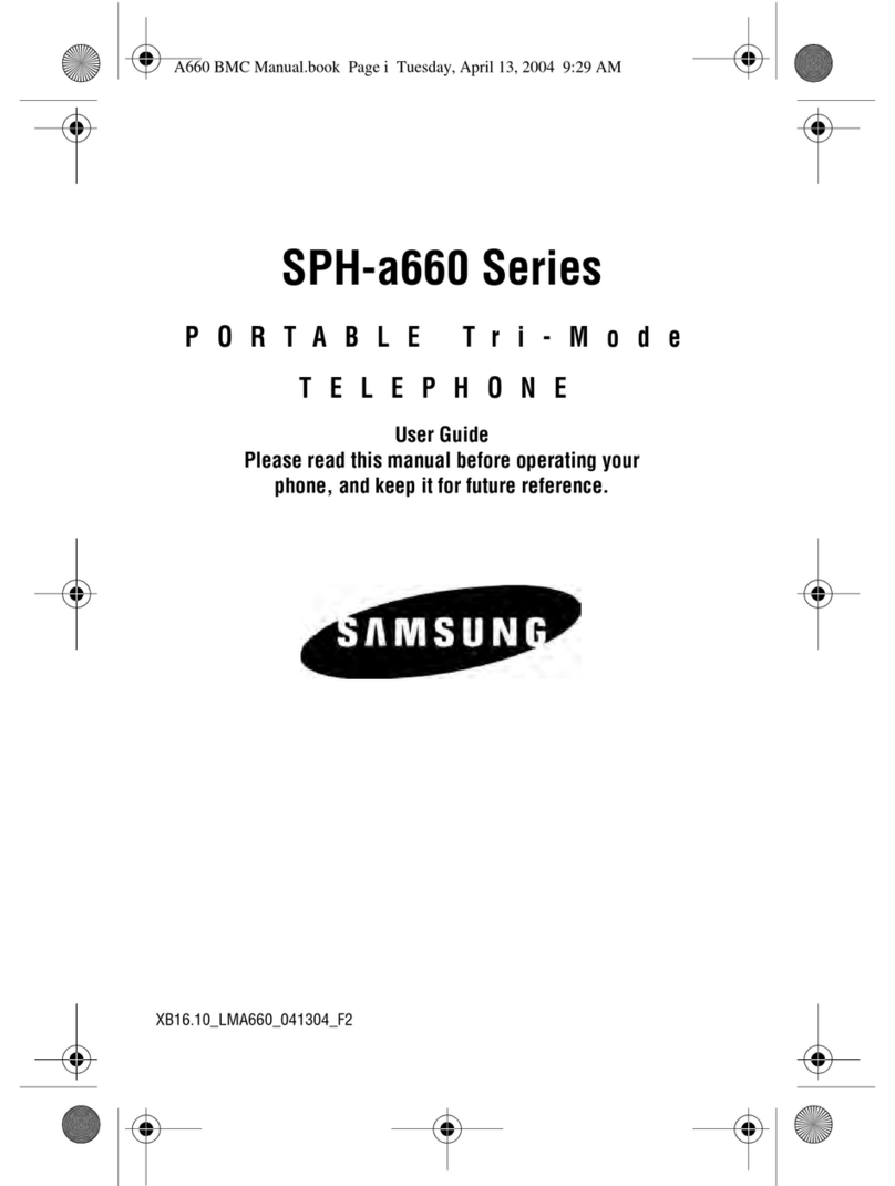 Samsung A660 - SPH Cell Phone User manual