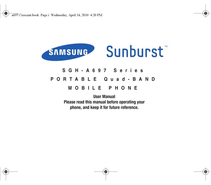 Samsung SUNBURST SGH-A697 Series User manual
