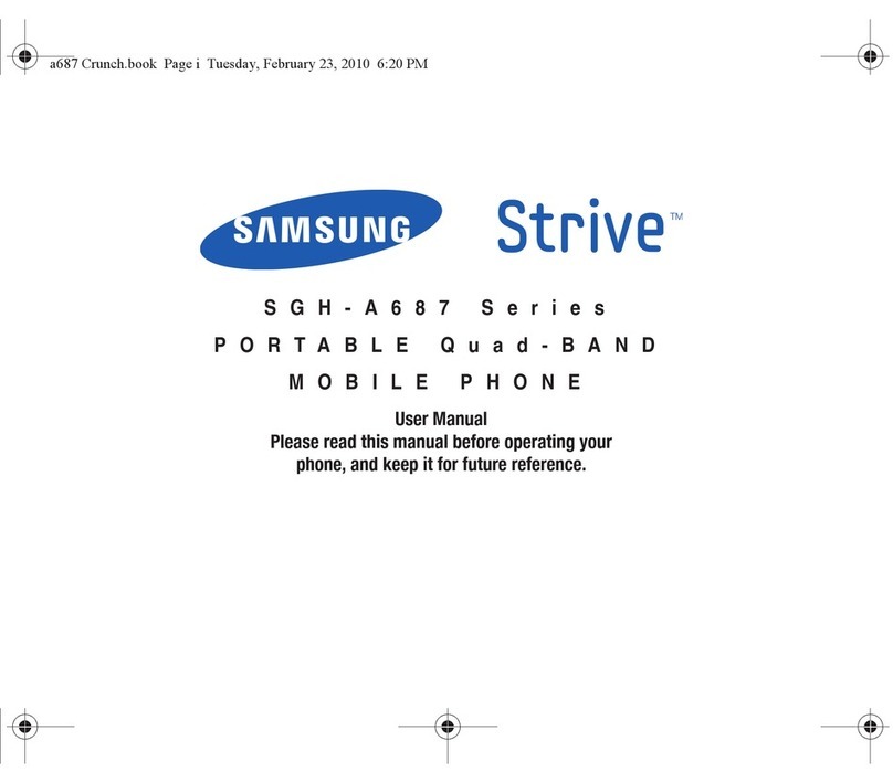 Samsung Strive SGH-A687 Series User manual