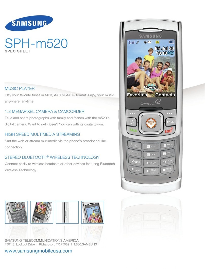 Samsung SPH-M520 User manual