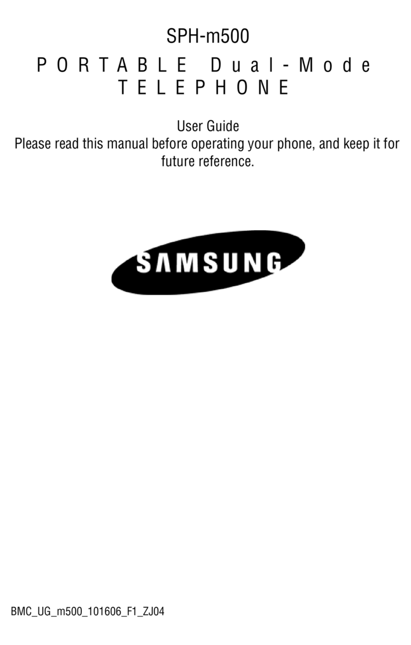 Samsung SPH-M500 User manual