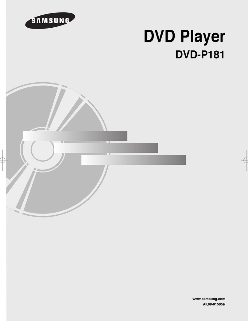 Samsung DVD-P181 User manual