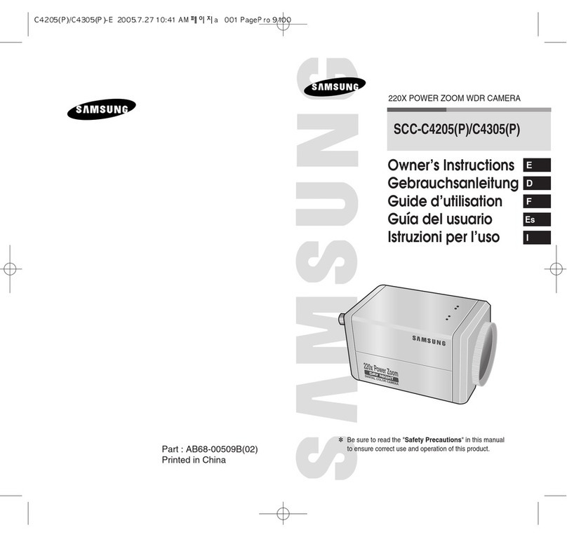 Samsung SCC-C4305(P) Owner's instructions