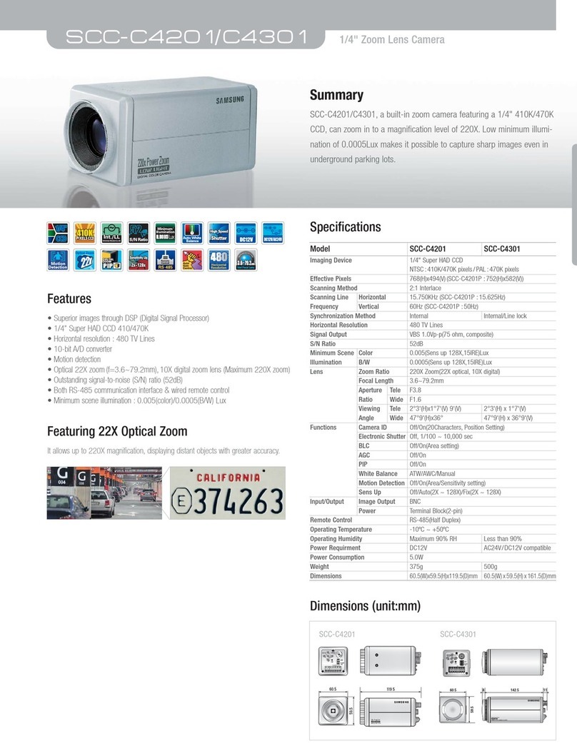 Samsung SCC-C4301 User manual