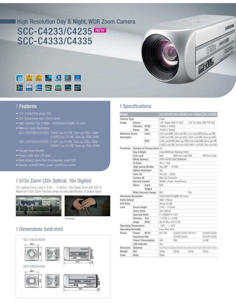 Samsung SCC-C4335 User manual