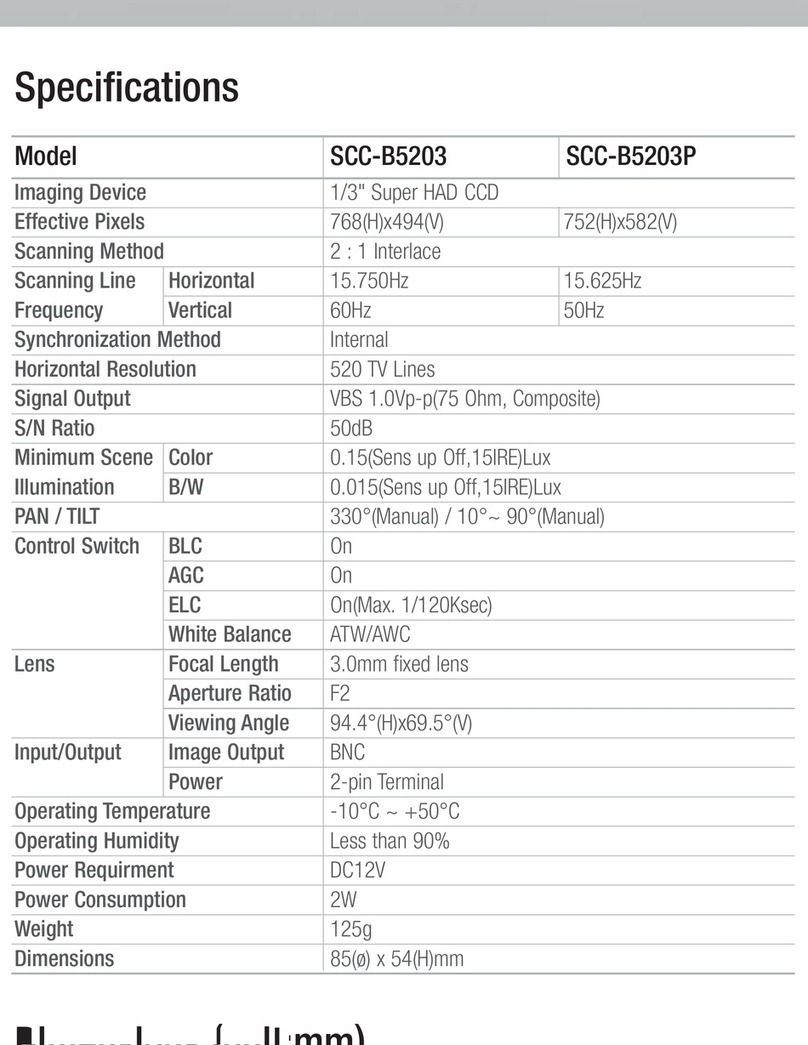 Samsung SCC-B5203P User manual