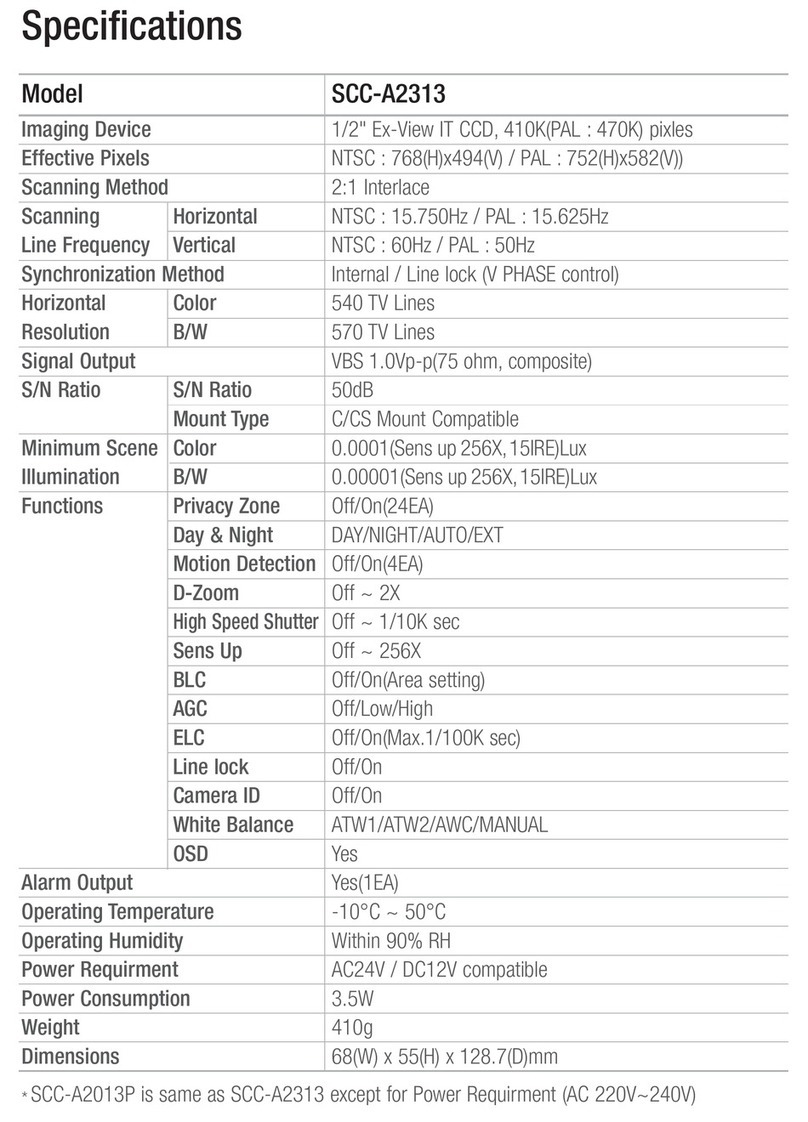 Samsung SCC-A2313 User manual