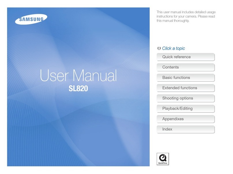Samsung SL820 - Digital Camera - Compact User manual