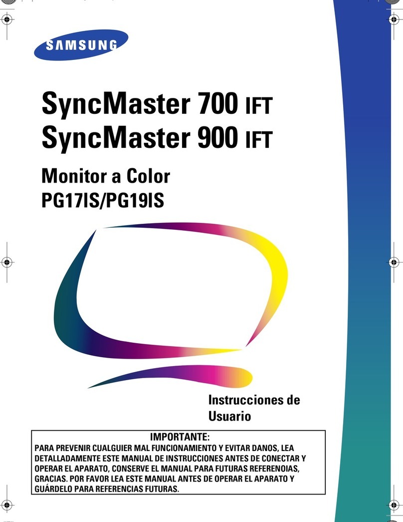 Samsung SYNCMASTER PG19IS User manual Samsung SYNCMASTER PG19IS User manual