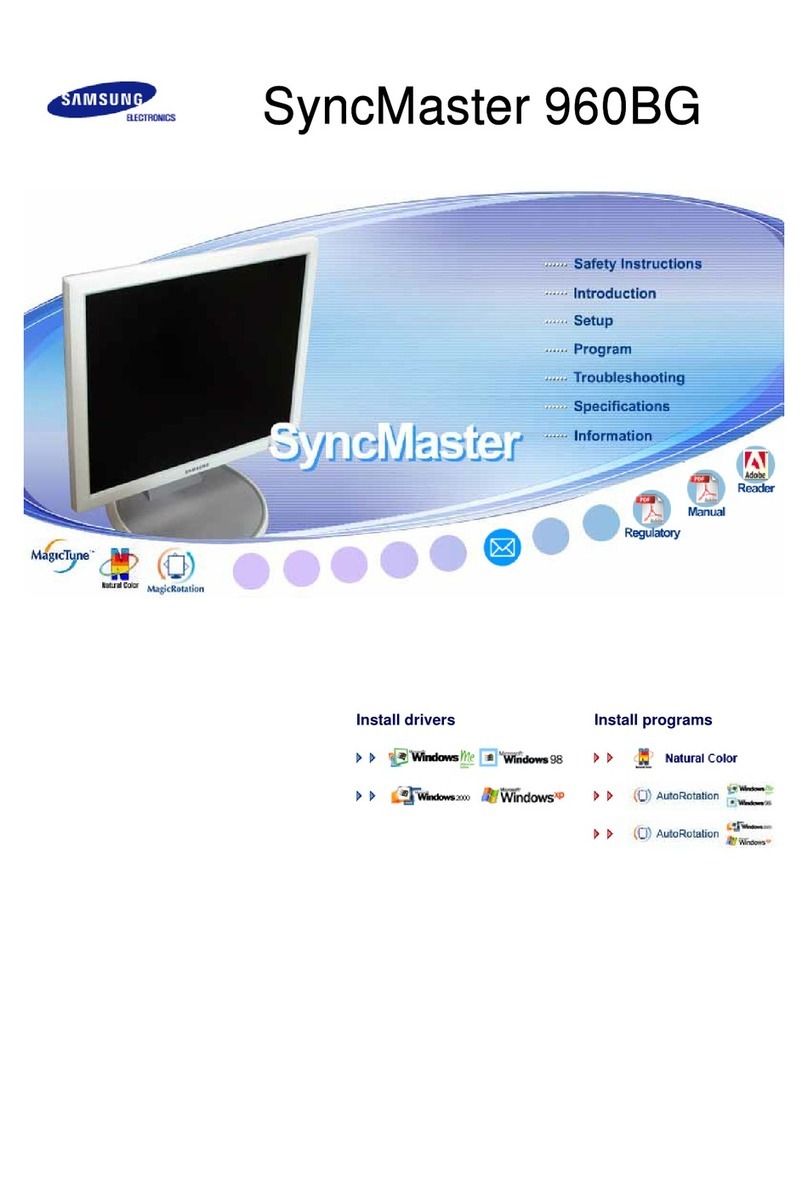Samsung SyncMaster 960BG User manual