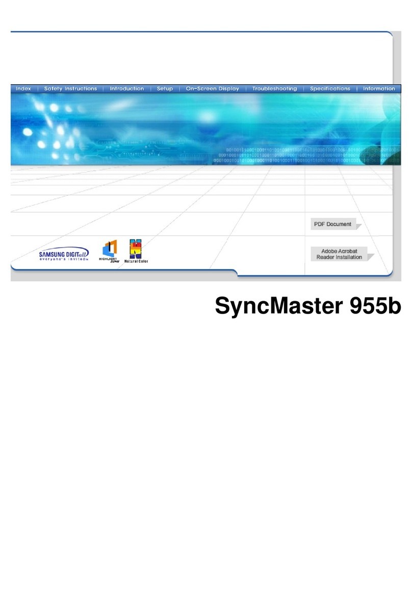Samsung 955B - SyncMaster 955 B User manual