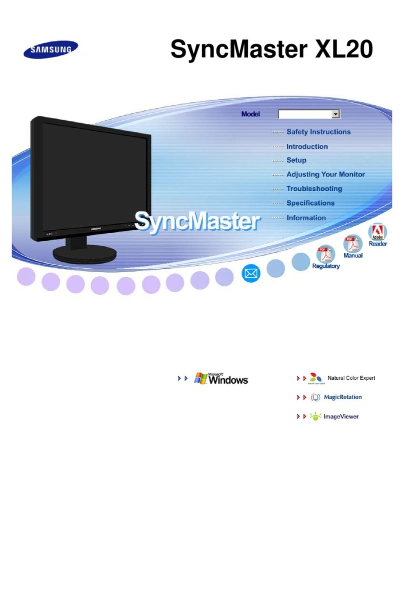 Samsung SyncMaster XL20 User manual