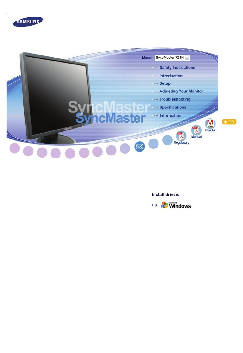 Samsung SyncMaster 723N User manual Samsung SyncMaster 723N User manual