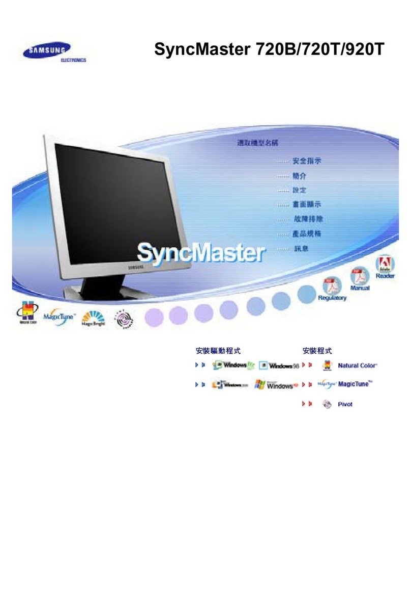 Samsung SyncMaster 720B User manual