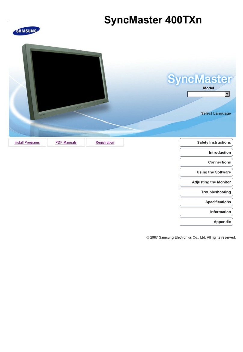 Samsung SyncMaster 400TXn user manual