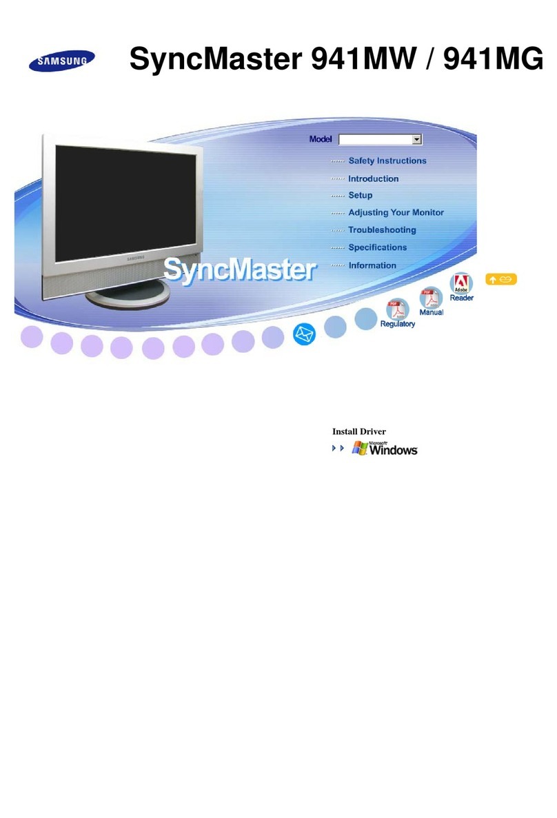 Samsung SyncMaster 941MG User manual