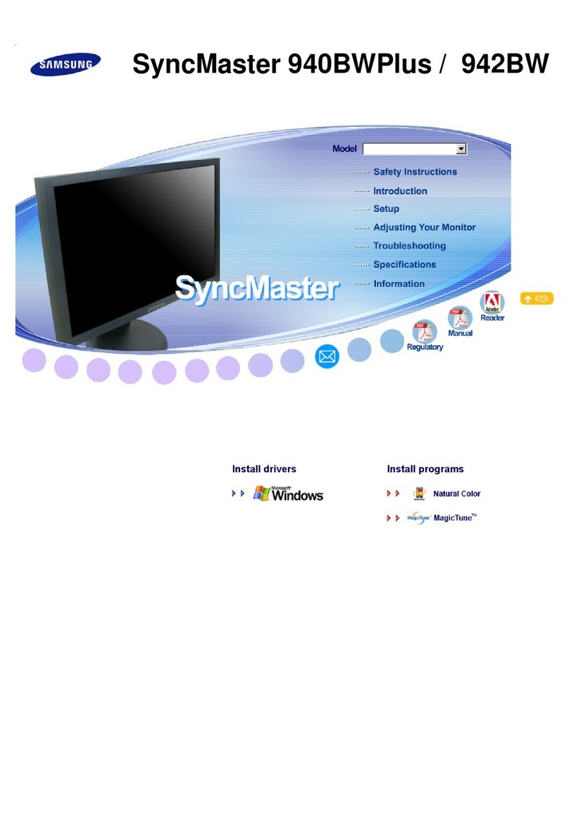 Samsung SyncMaster 940BW Plus User manual