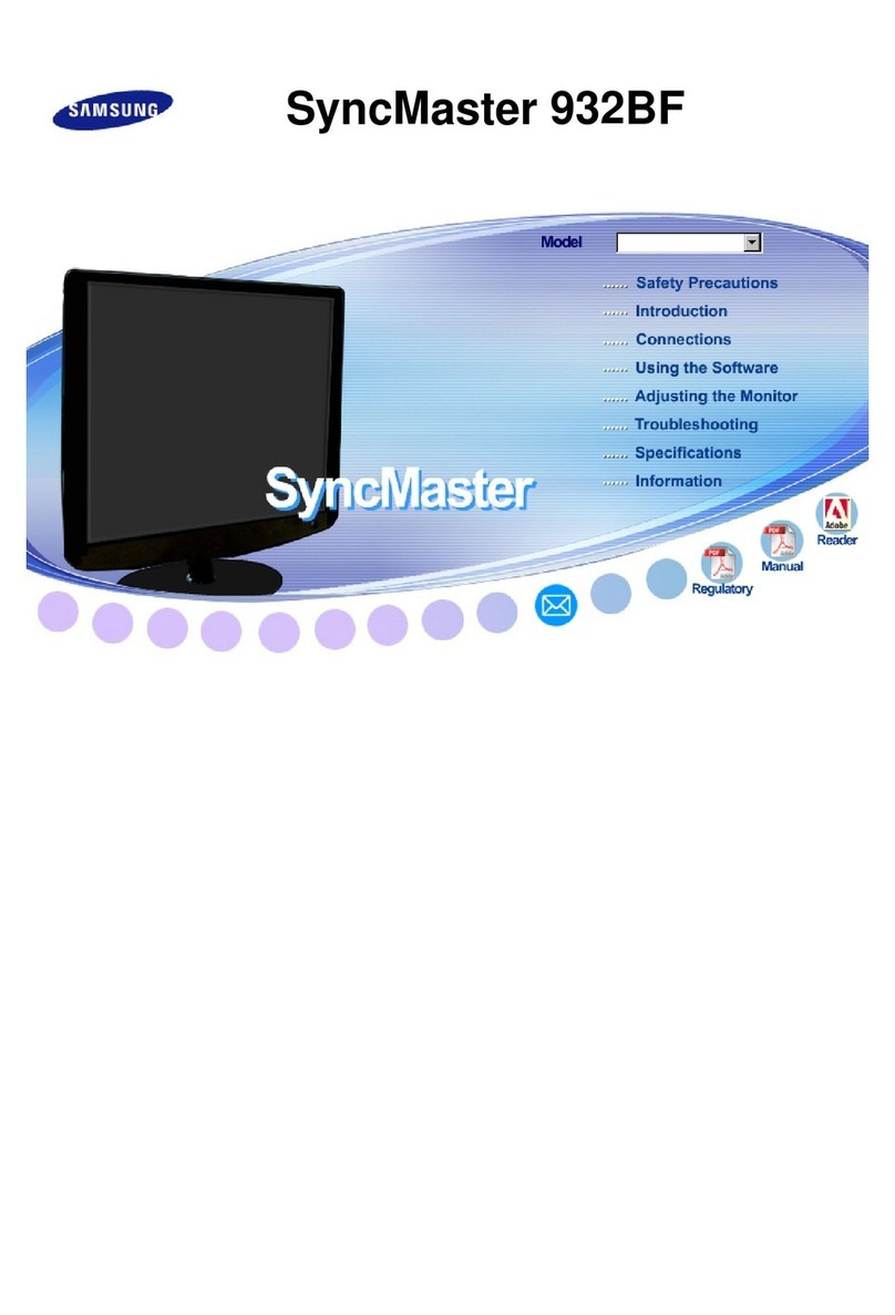Samsung SyncMaster 932BF User manual Samsung SyncMaster 932BF User manual