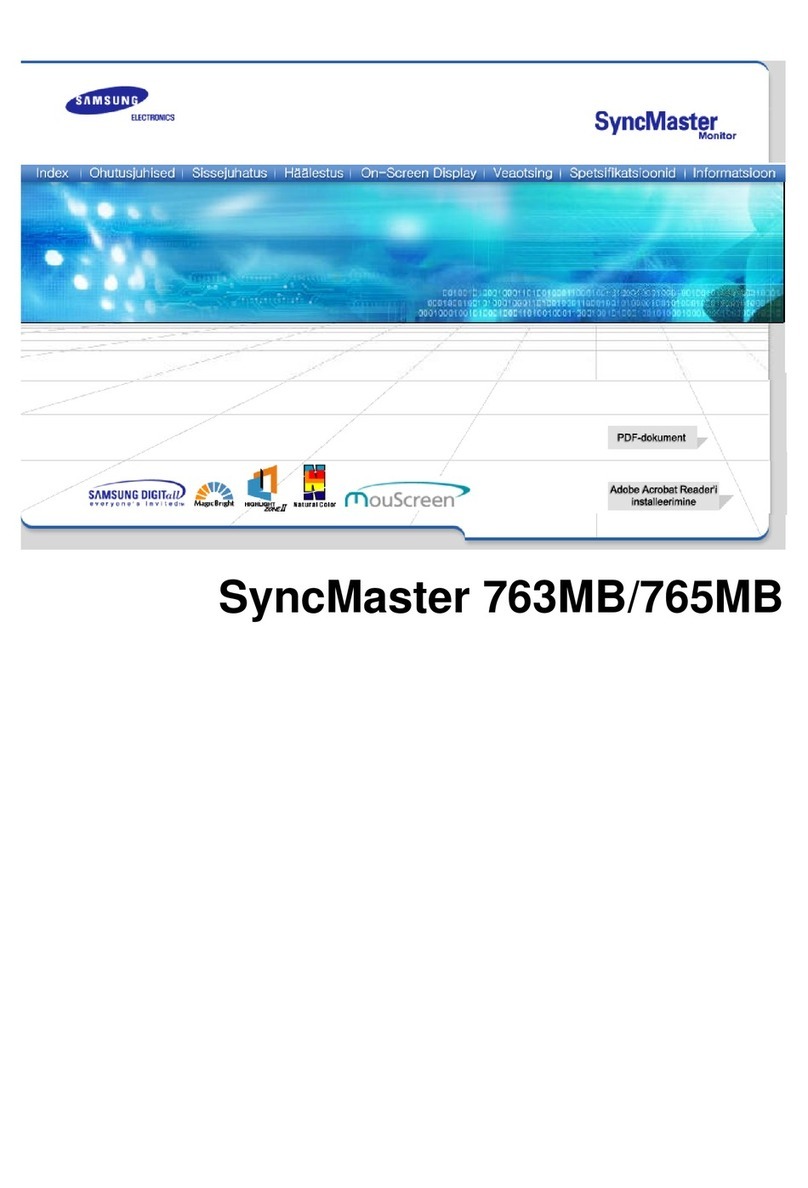 Samsung SyncMaster 763MB User manual
