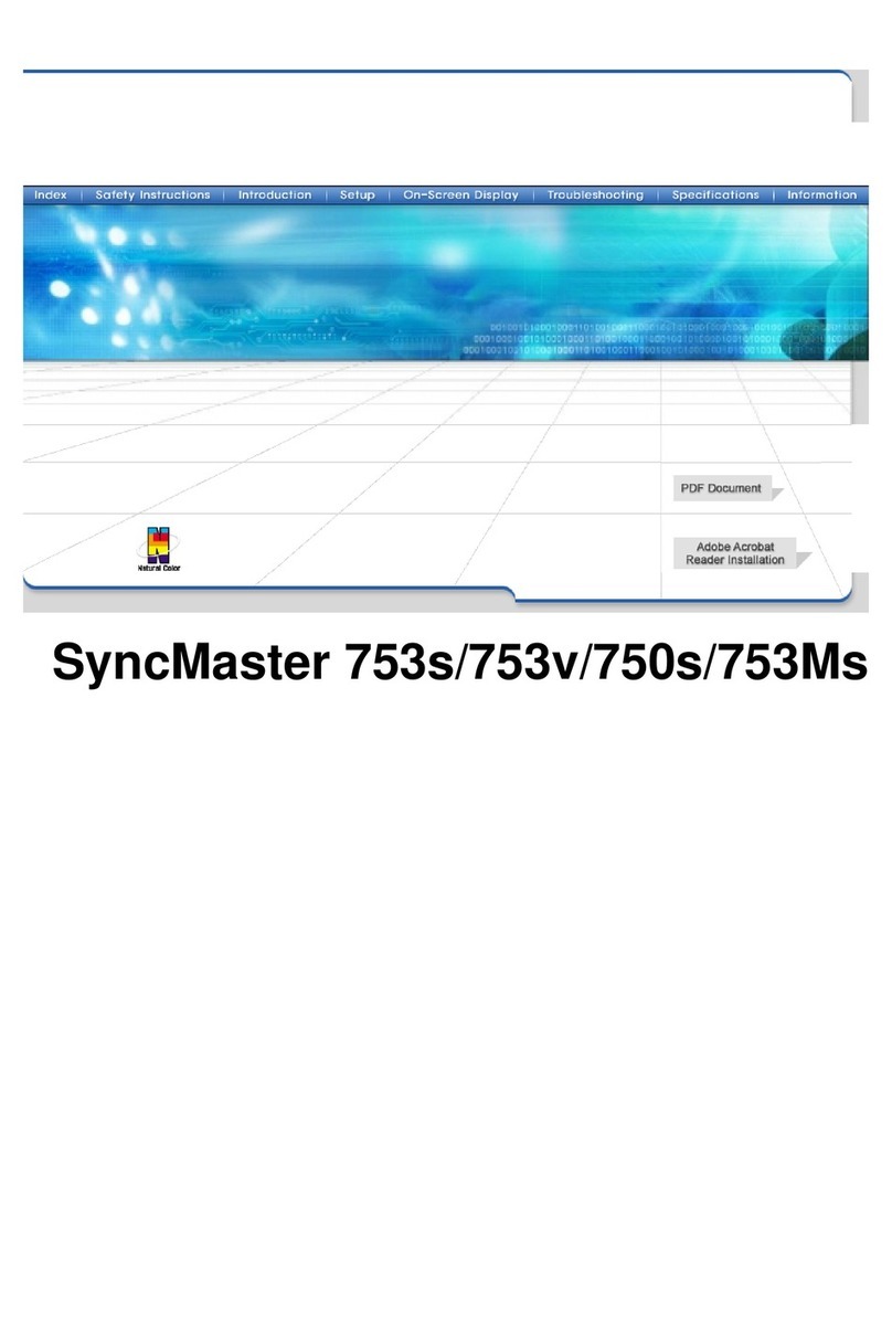 Samsung SyncMaster 753Ms User manual Samsung SyncMaster 753Ms User manual