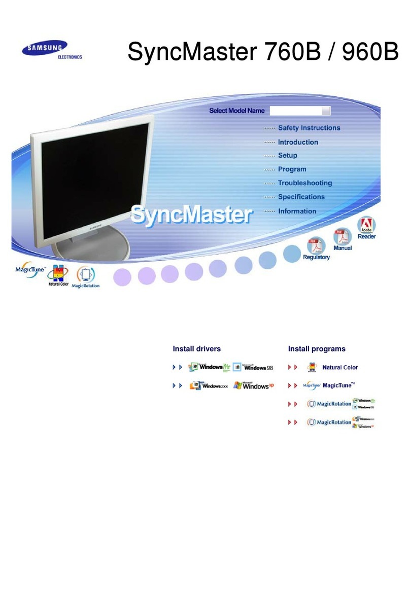 Samsung SyncMaster 760B User manual