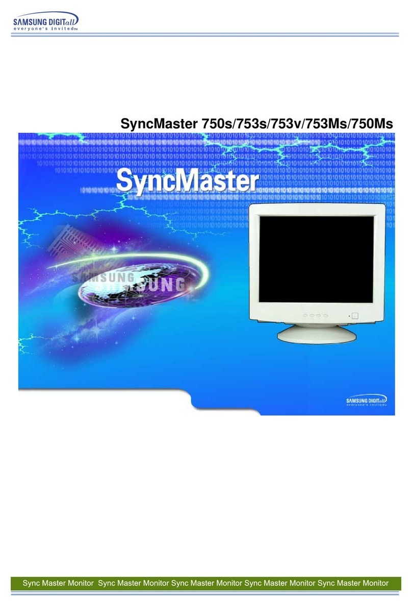 Samsung SyncMaster 750s User manual