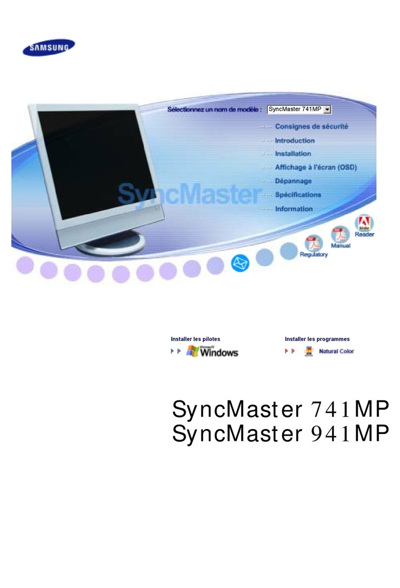 Samsung SyncMaster 741MP User manual